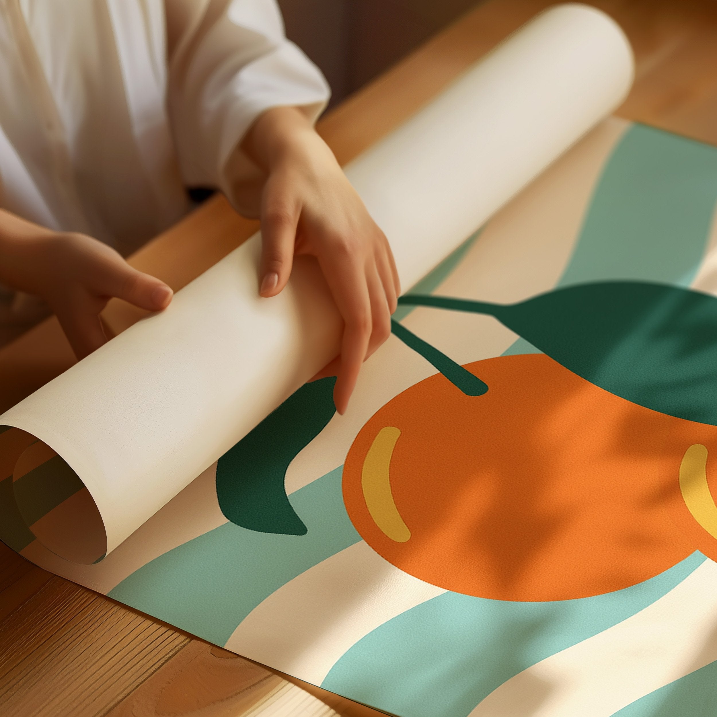 Citrus Waves On Summer Shores