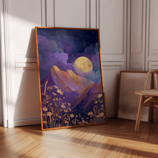 Moonlit Serenade of Wildflowers
