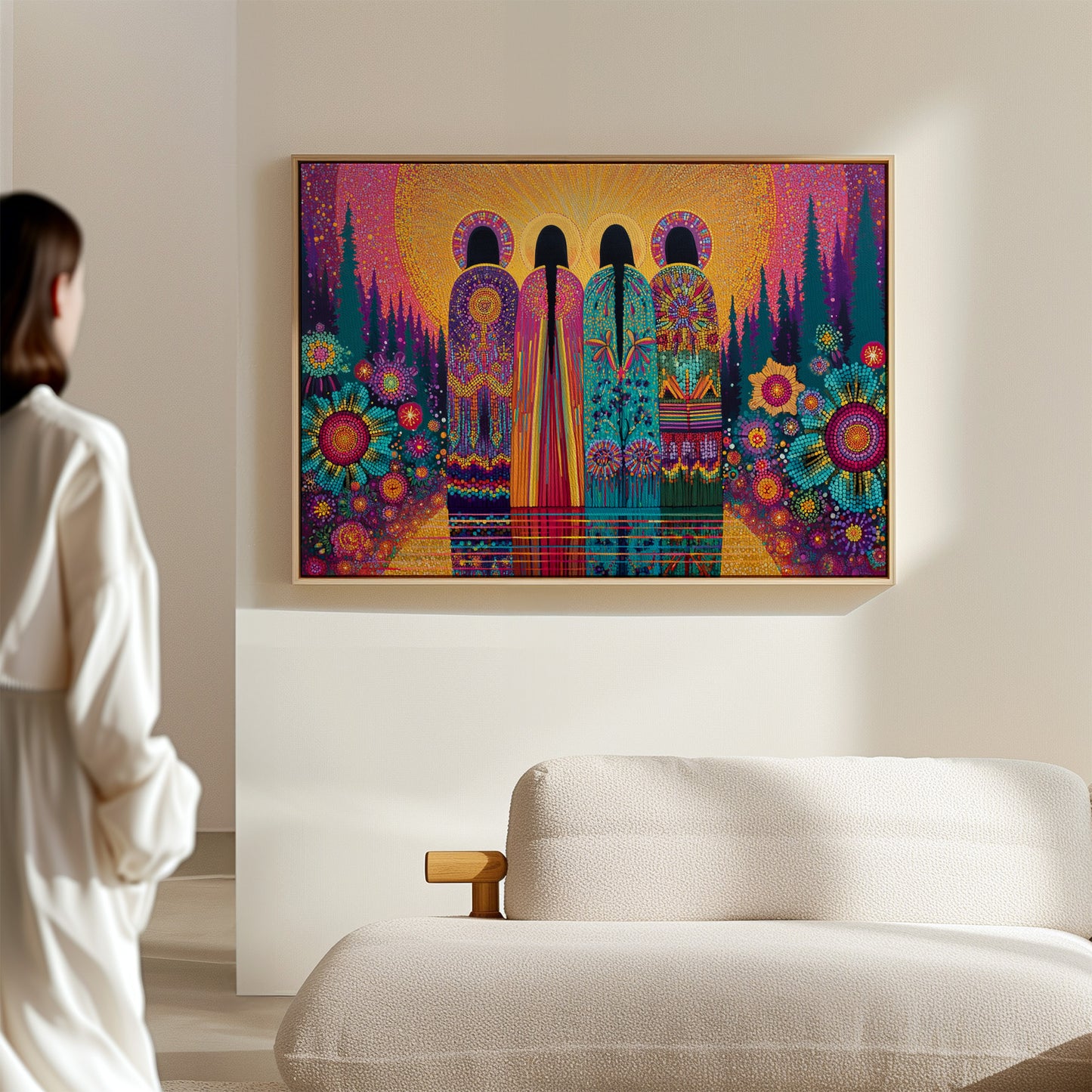 Sacred Garden Sings Through Stained Glass