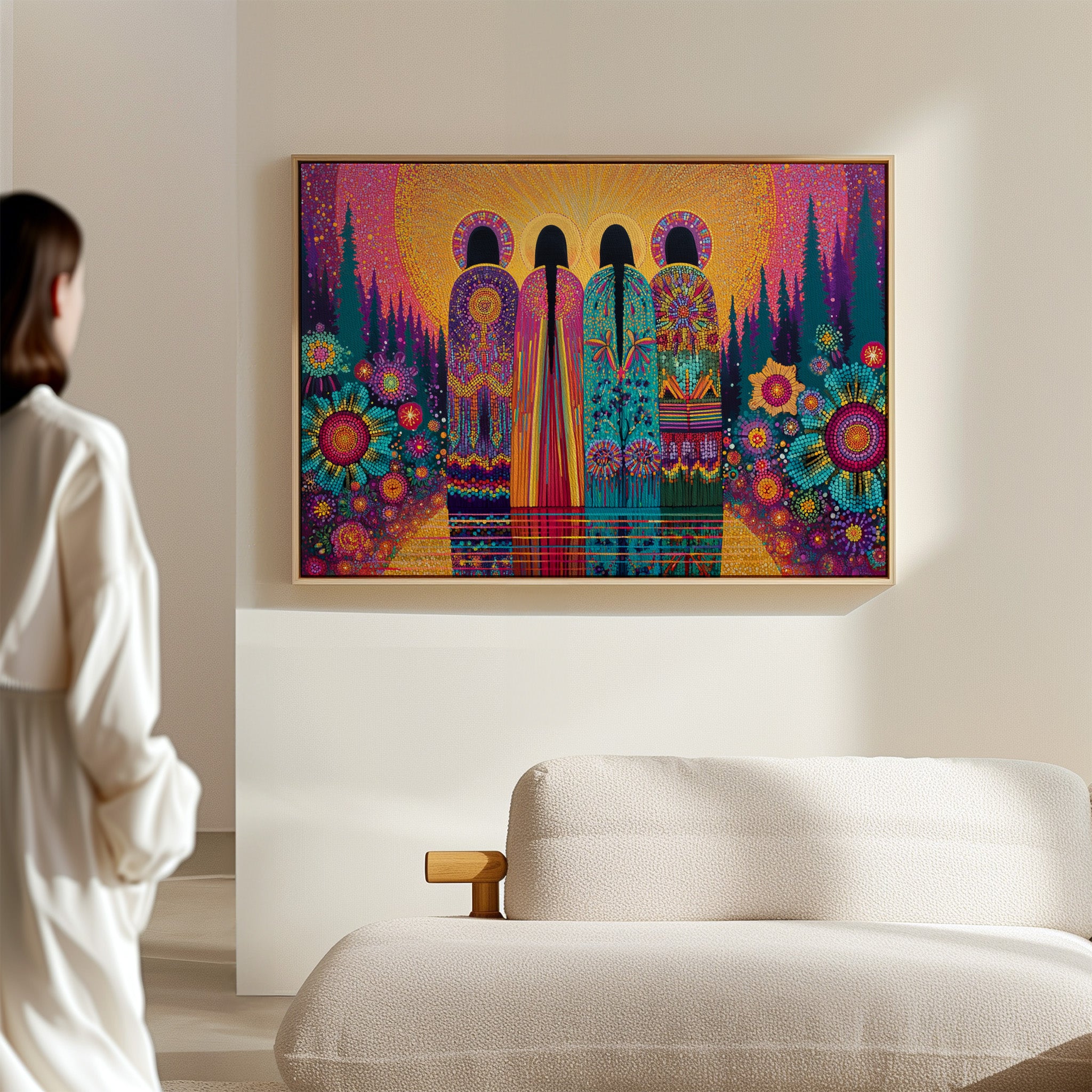 Sacred Garden Sings Through Stained Glass