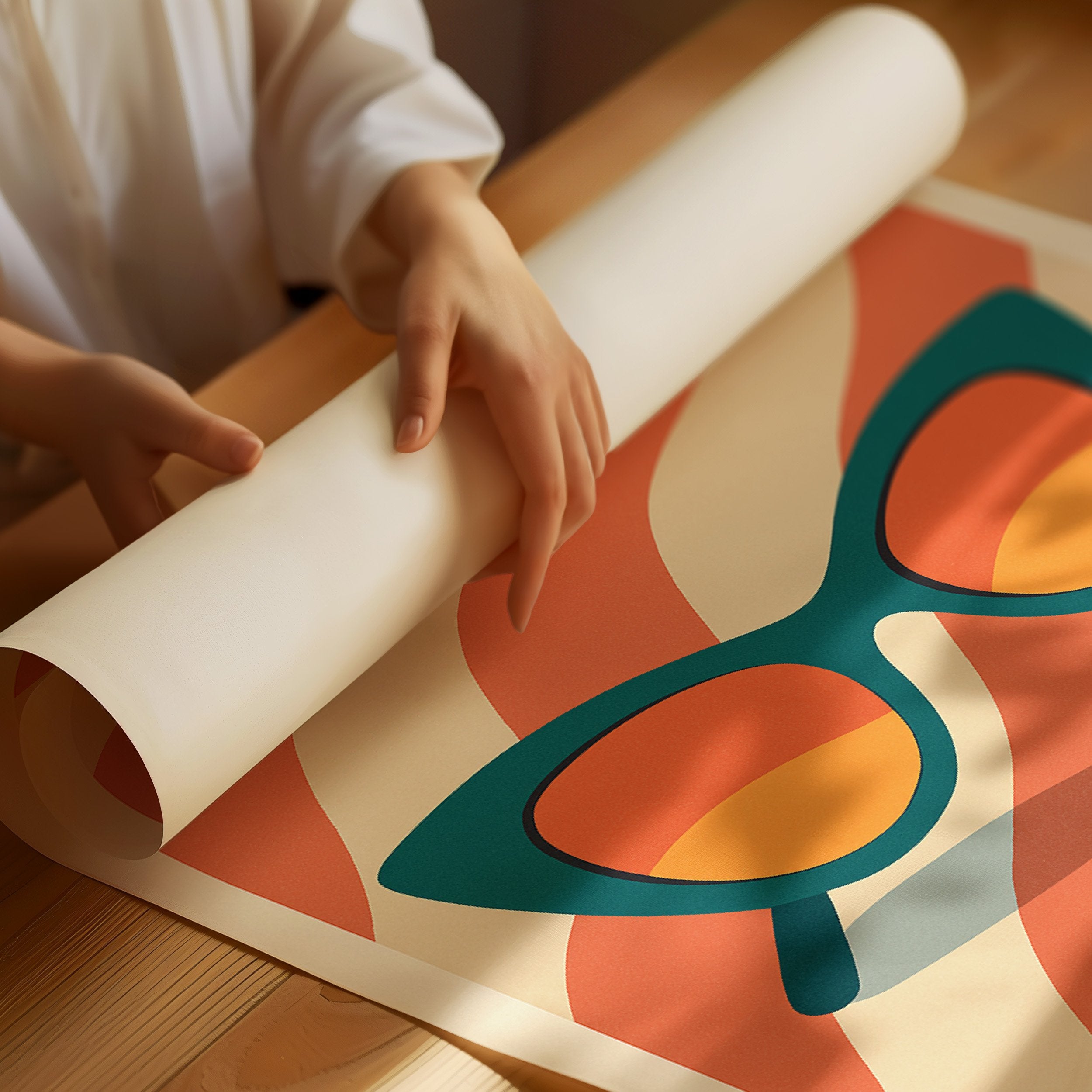 Summer Through Teal Cat Eyes