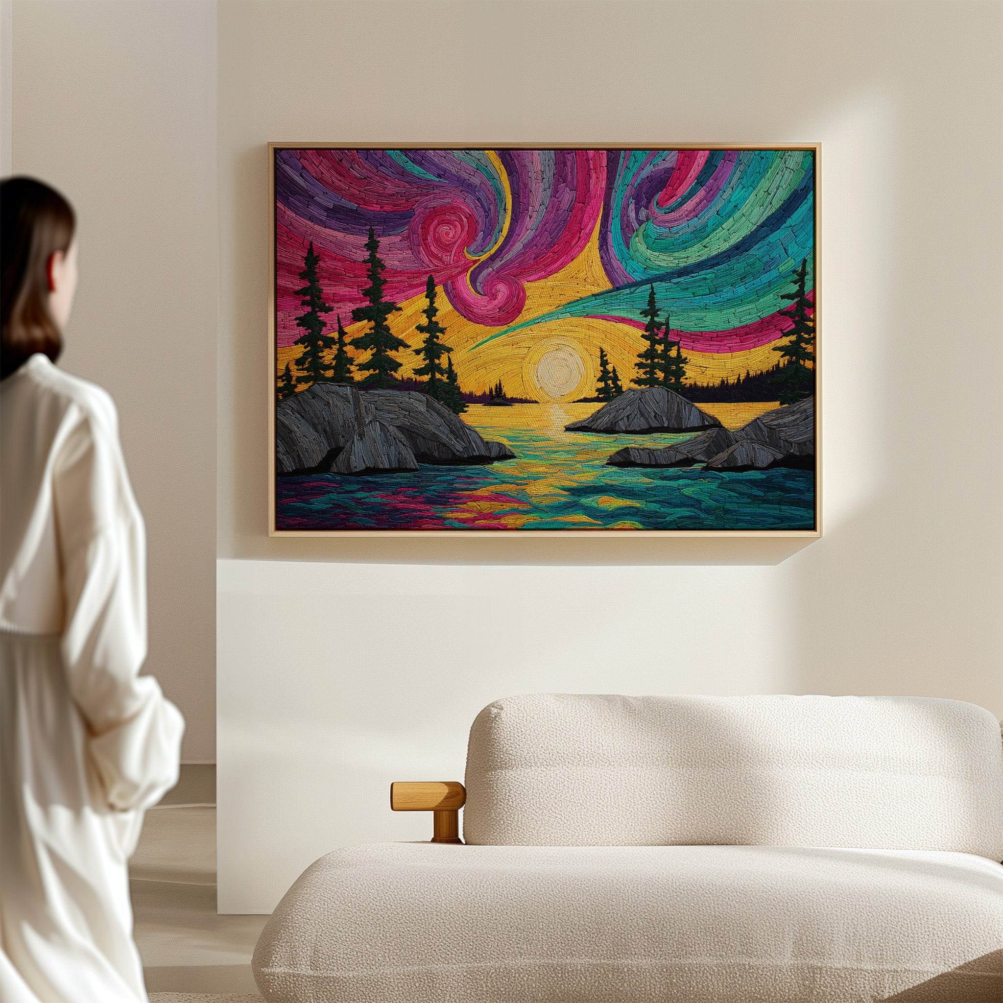 Northern Lights Paint Summer Waters