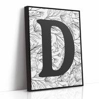 Botanical Letter D Monogram