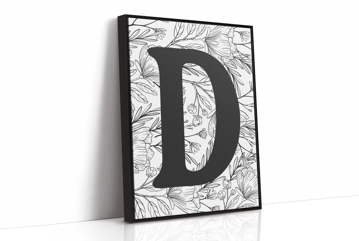Botanical Letter D Monogram