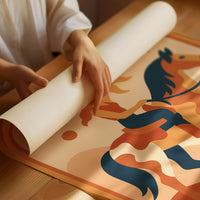 Desert Rider Under Cosmic Light