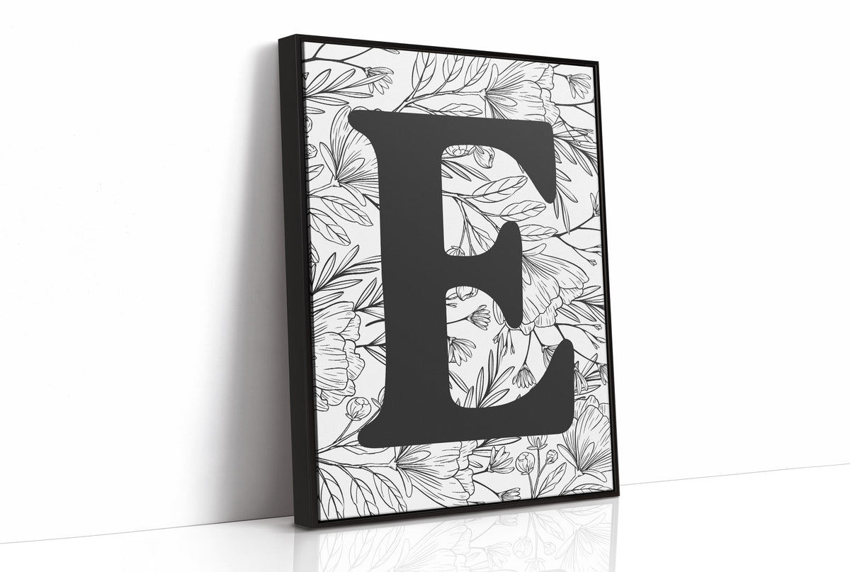 Botanical Letter E Monogram