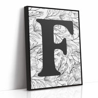 Botanical Letter F Monogram
