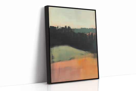 Forest Lines Meet Coral Dawn