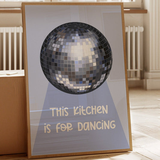 Moonlight Spins Through Kitchen Windows