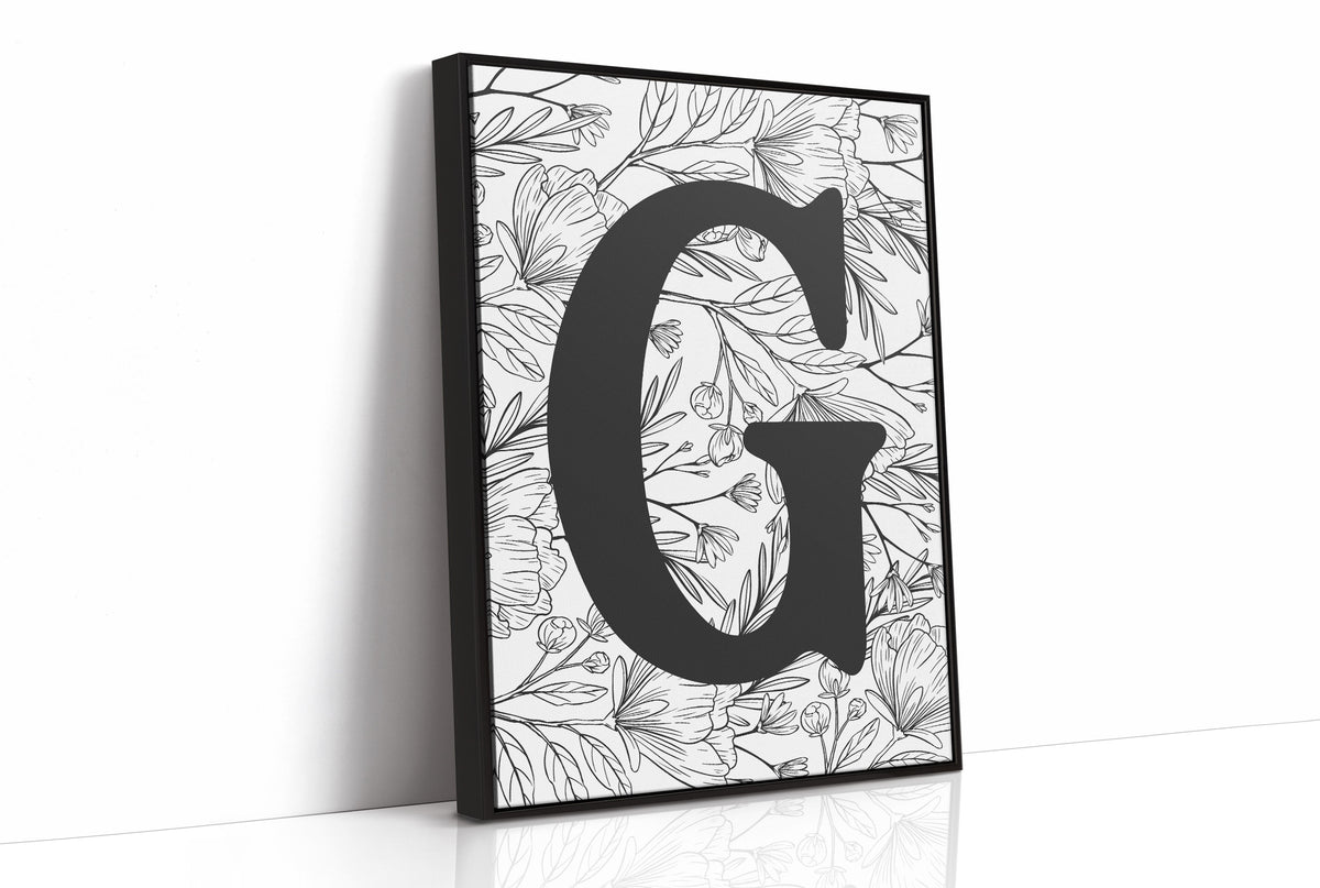 Botanical Letter G Monogram