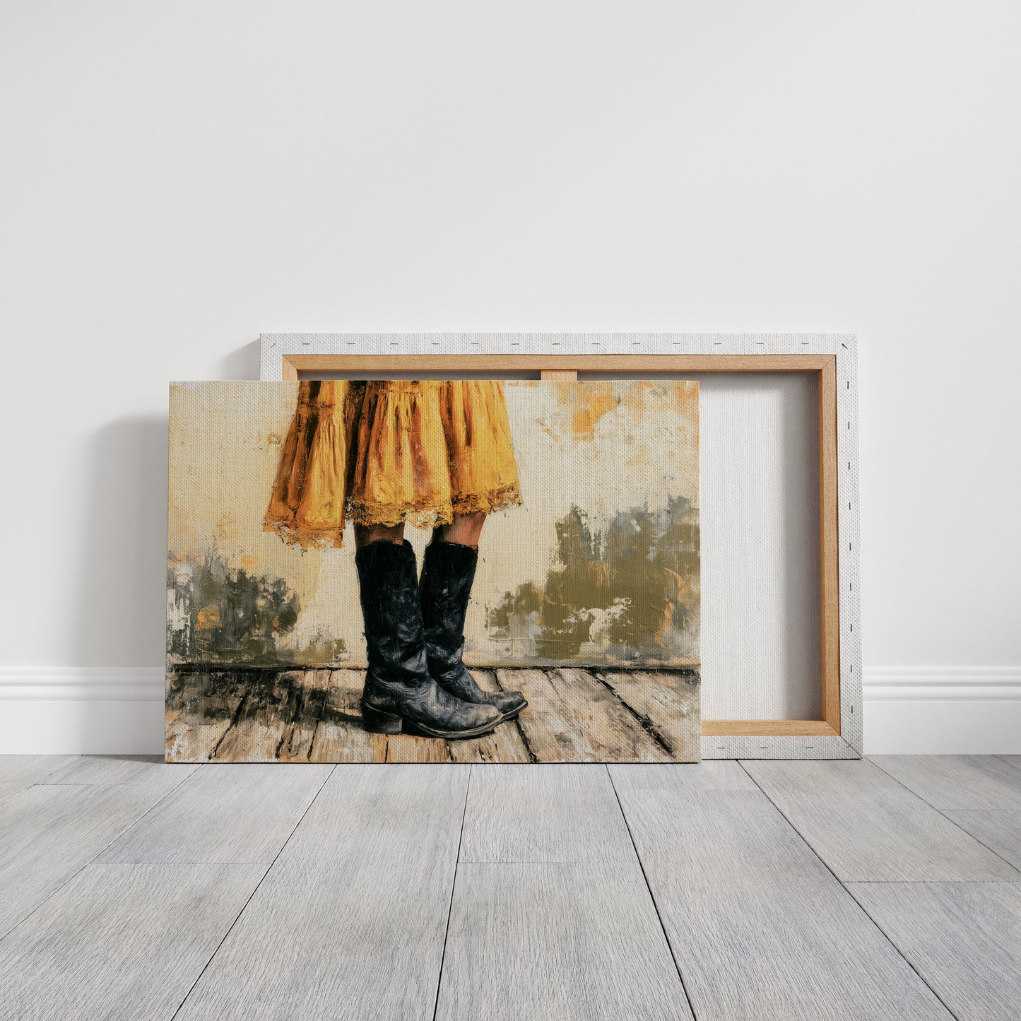 Marigold Skirt, Midnight Boots