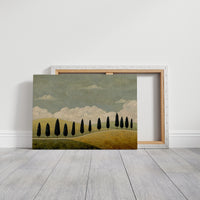 Cypress Line Across Quiet Hills