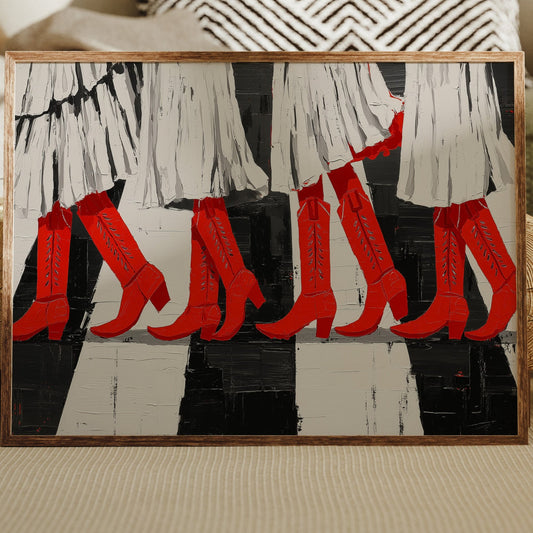 Red Boots March Into Forever