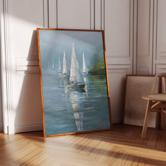 Sails Embrace the Morning Mist