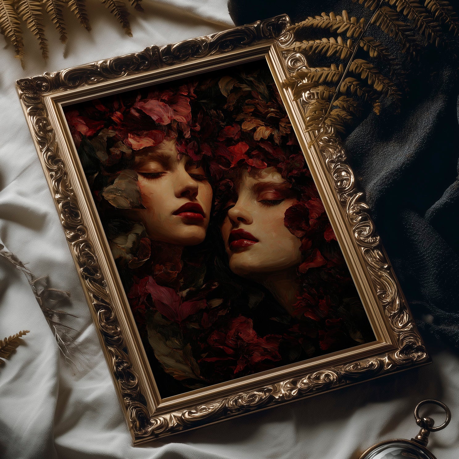 Crimson Petals Between Dreams