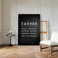 Yahweh Chalkboard Declaration