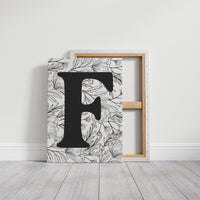 Botanical Letter F Monogram