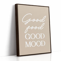 Good Food Good Mood Kitchen Quote