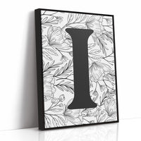 Botanical Letter I Monogram