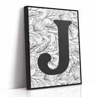 Botanical Letter J Monogram