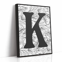 Botanical Letter K Monogram