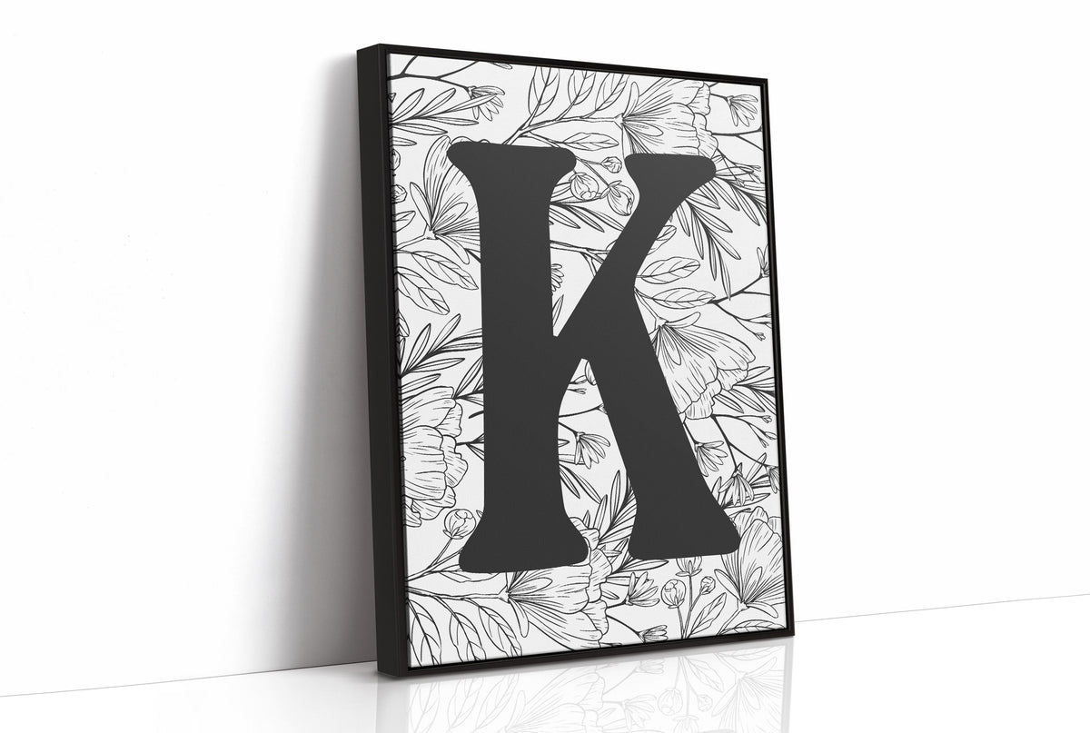 Botanical Letter K Monogram