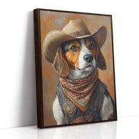 Deputy Beagle in Bandana and Hat