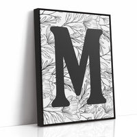Botanical Letter M Monogram