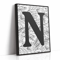 Botanical Letter N Monogram