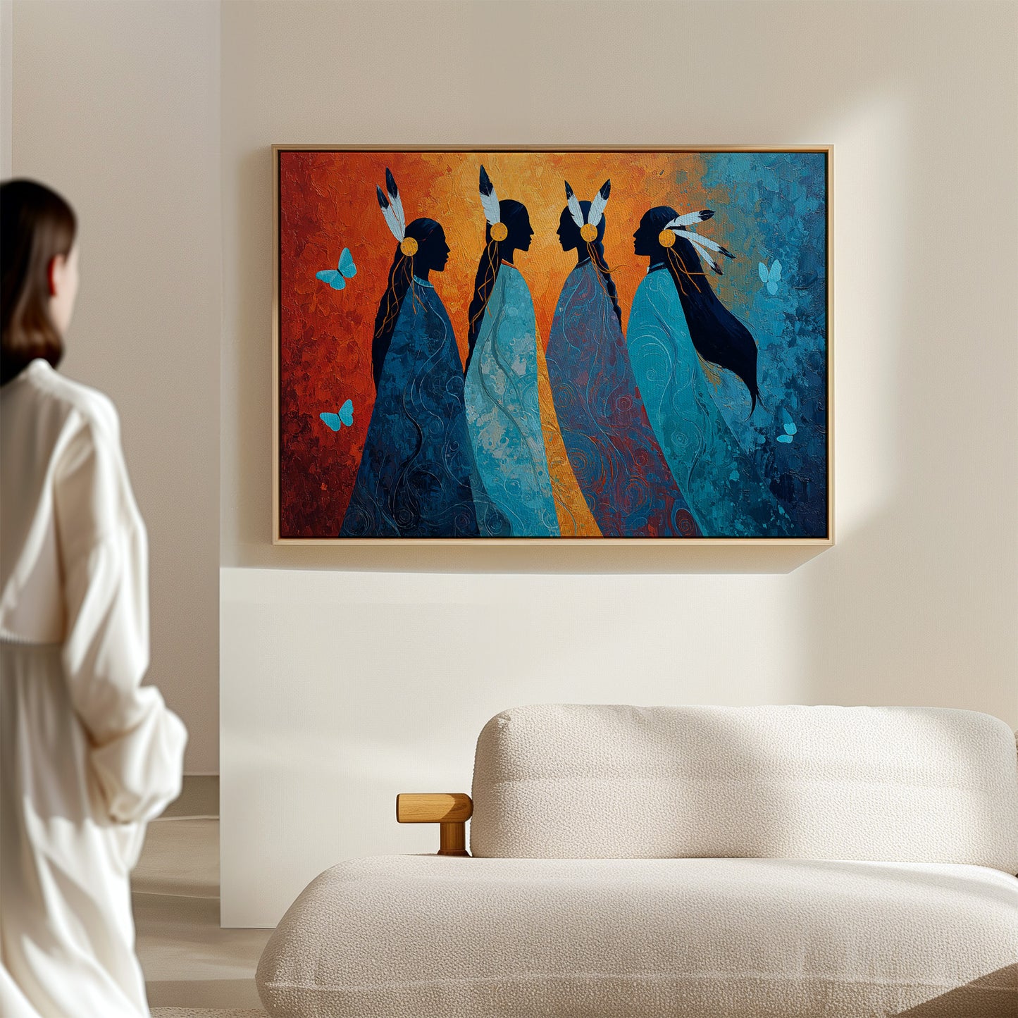 Blue Spirits Dance With Butterflies