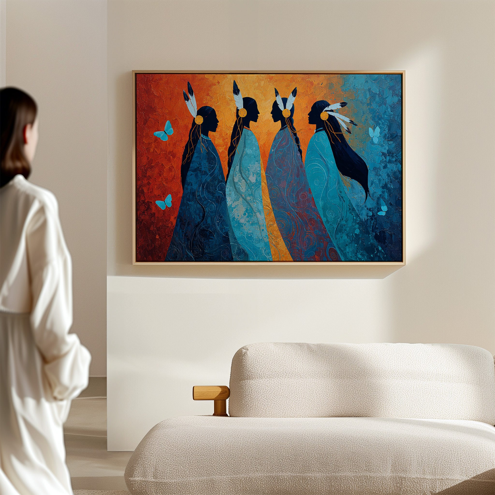 Blue Spirits Dance With Butterflies