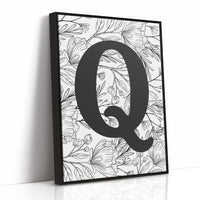 Botanical Letter Q Monogram