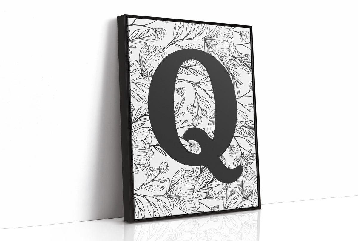 Botanical Letter Q Monogram