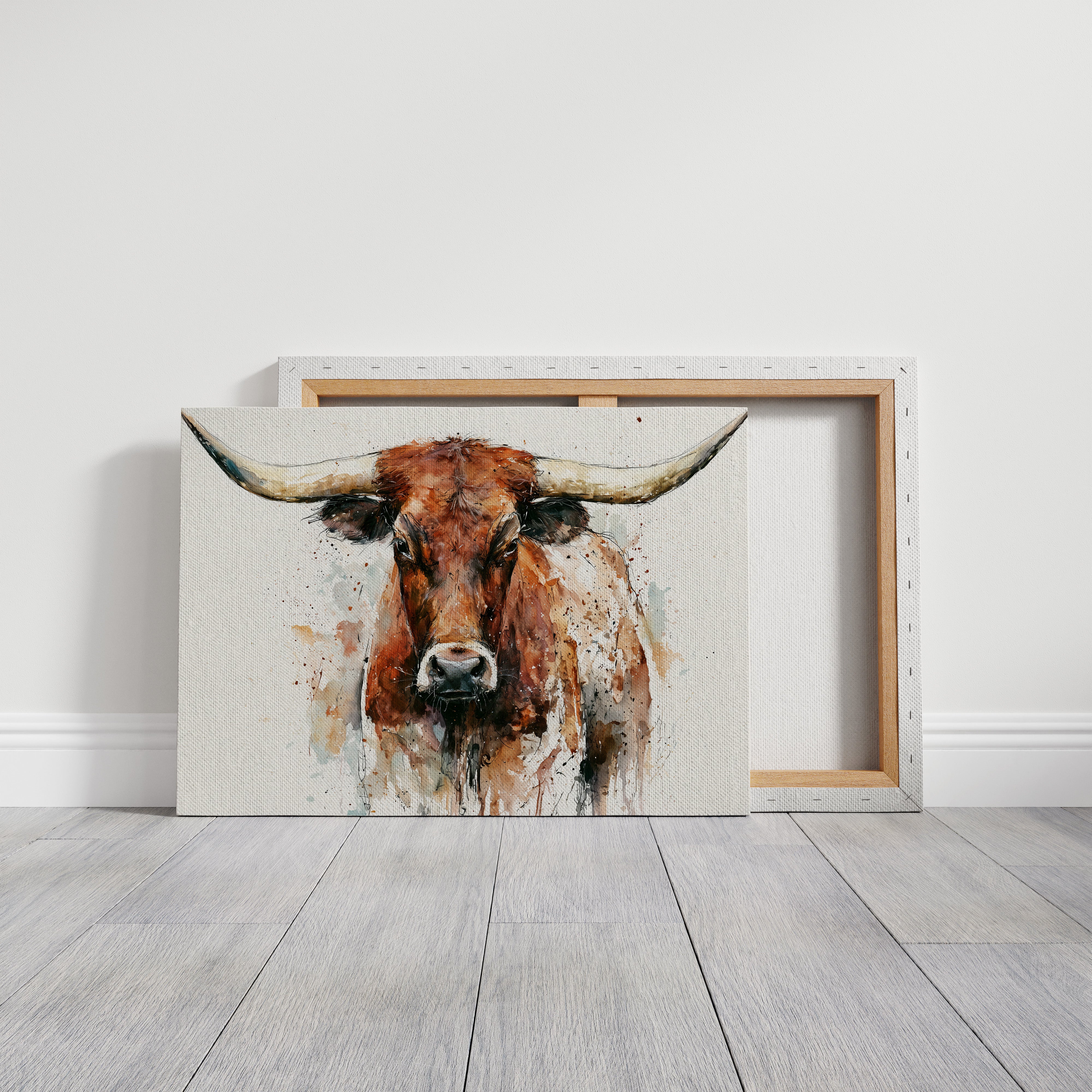 Longhorn in Ink and Rust