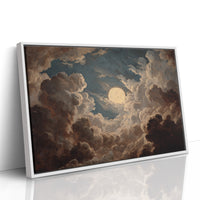 The Moon Breaks Through Clouds