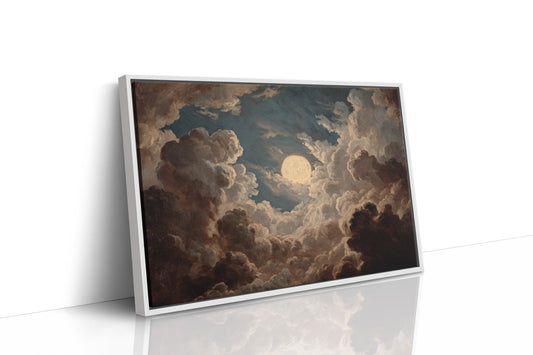 The Moon Breaks Through Clouds