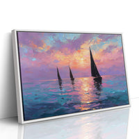 Three Sails Into the Gloaming