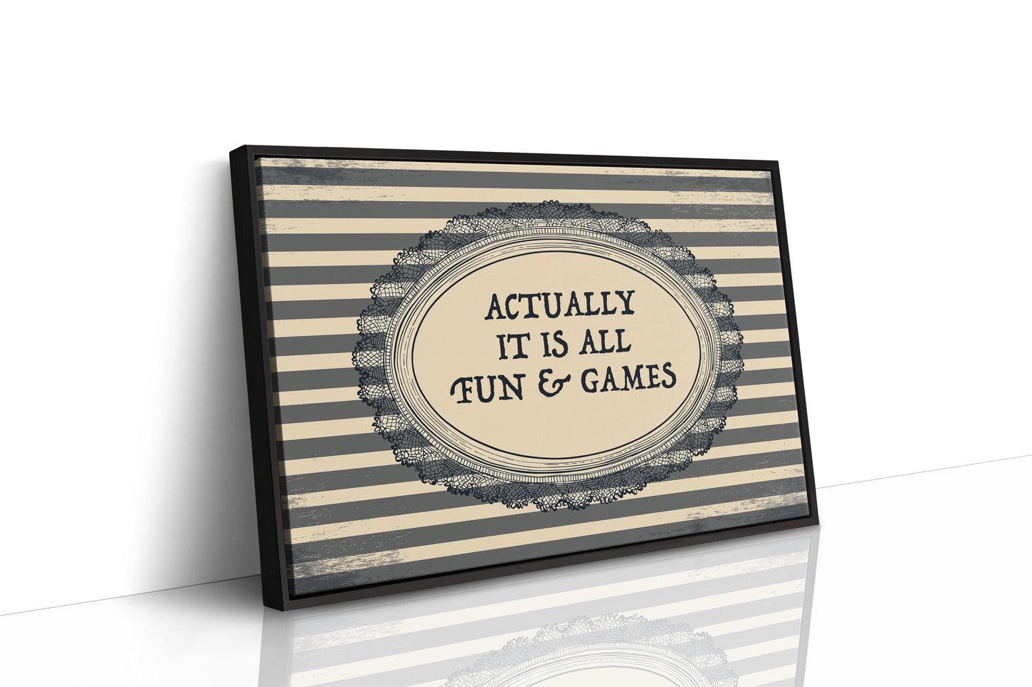 Actually It Is All Fun and Games Vintage Wall Art