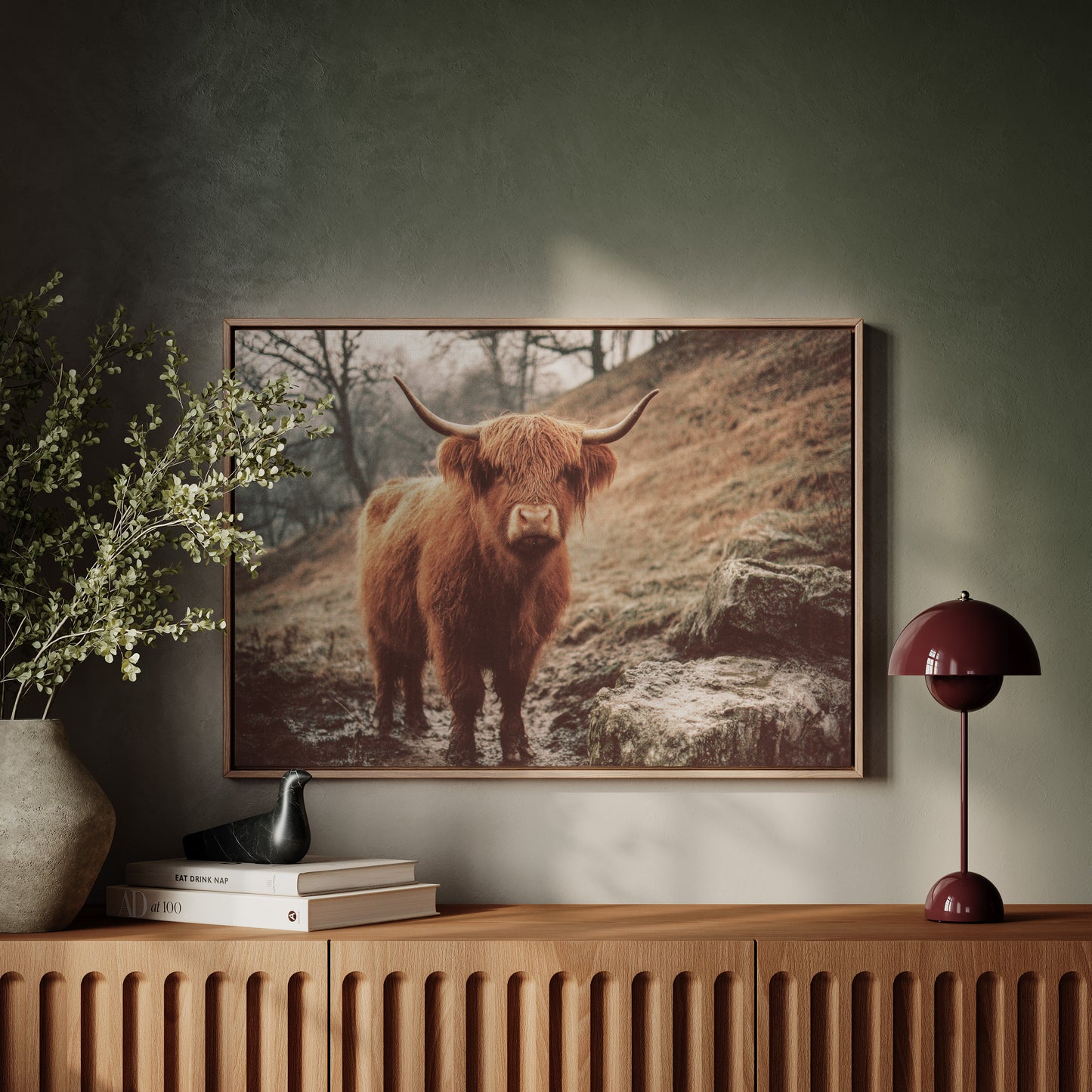 Highland Morning Mist And Stone