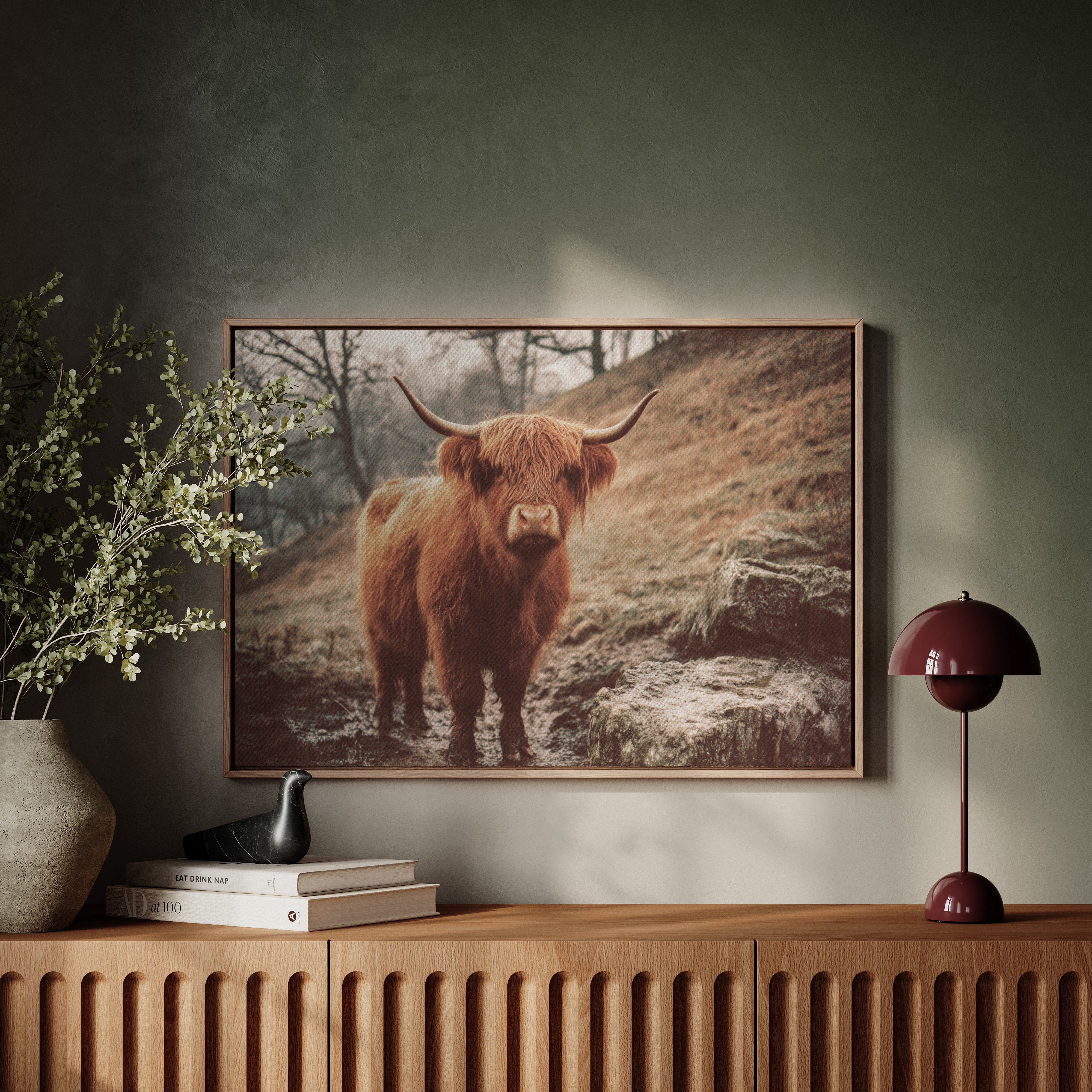 Highland Morning Mist And Stone