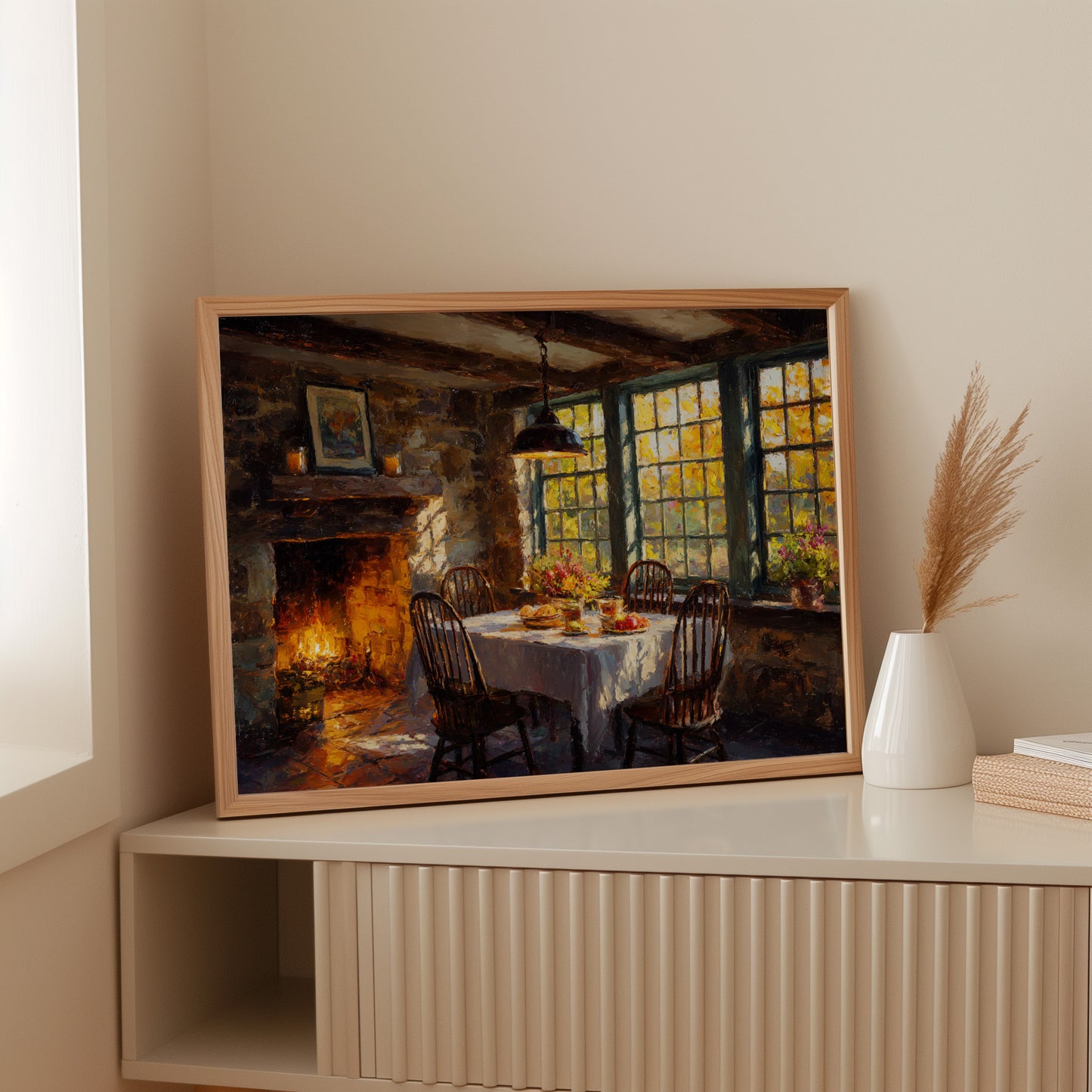 Autumn Feasts By Firelight Glow