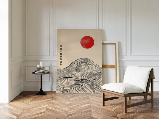 Minimalist Japanese Waves – Timeless Flow of Nature