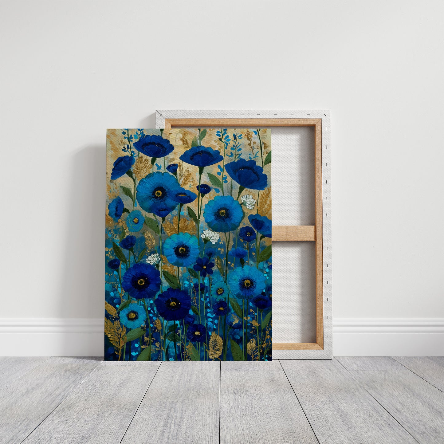 Midnight Blooms in Blue