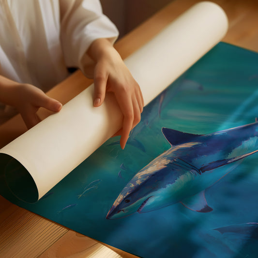 Azure Hunters Beneath Golden Rays