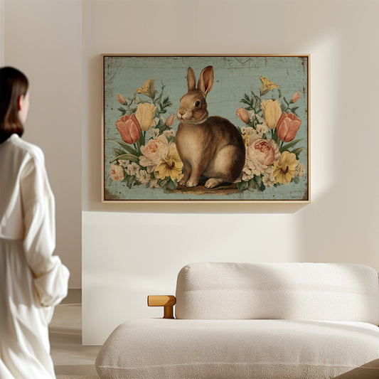 Spring Garden Keeps Rabbit Company