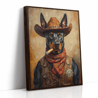 Doberman Marshal with a Steel Gaze