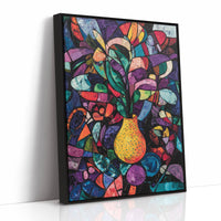 Midnight Garden Blooms In Glass
