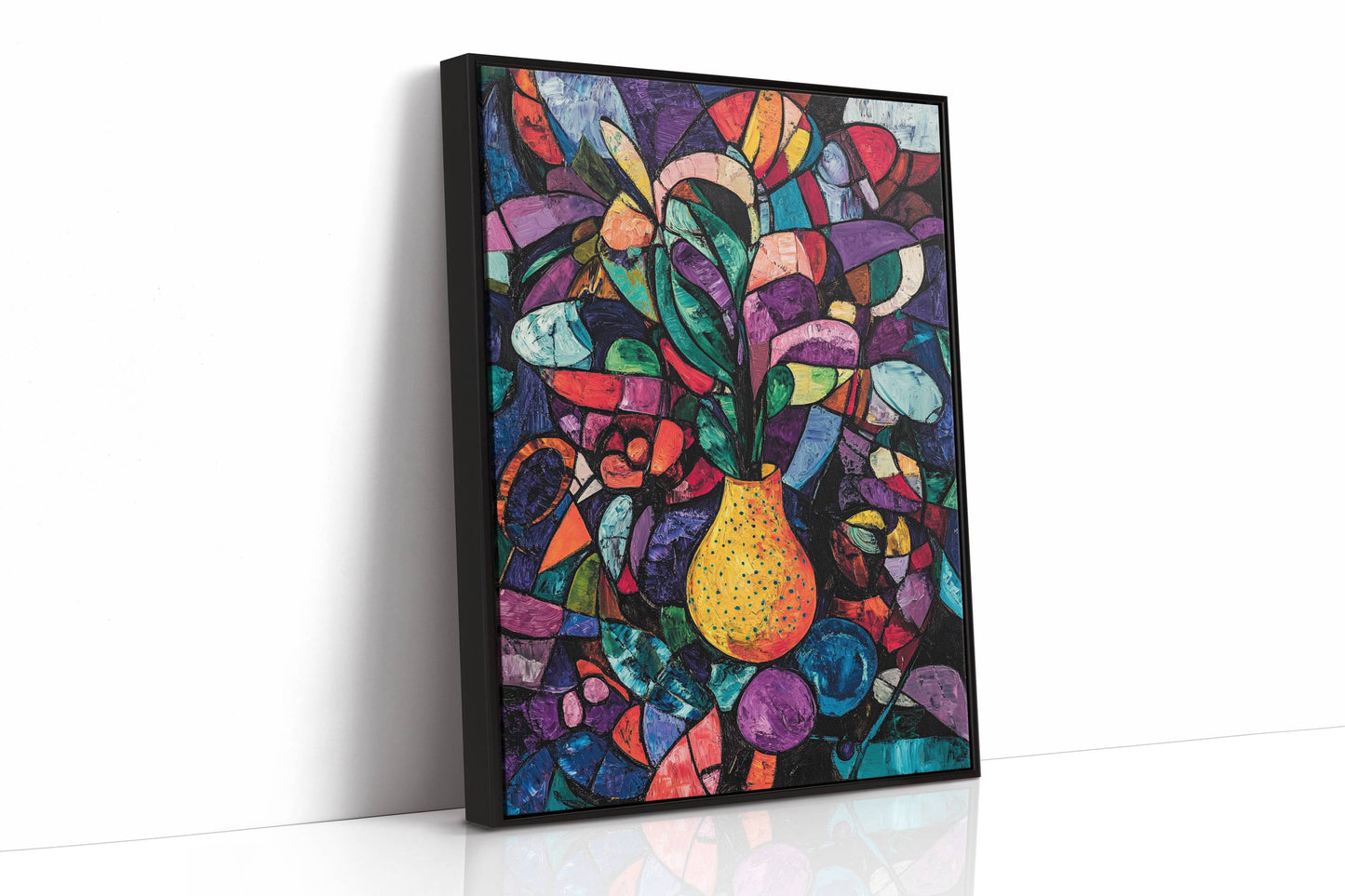 Midnight Garden Blooms In Glass