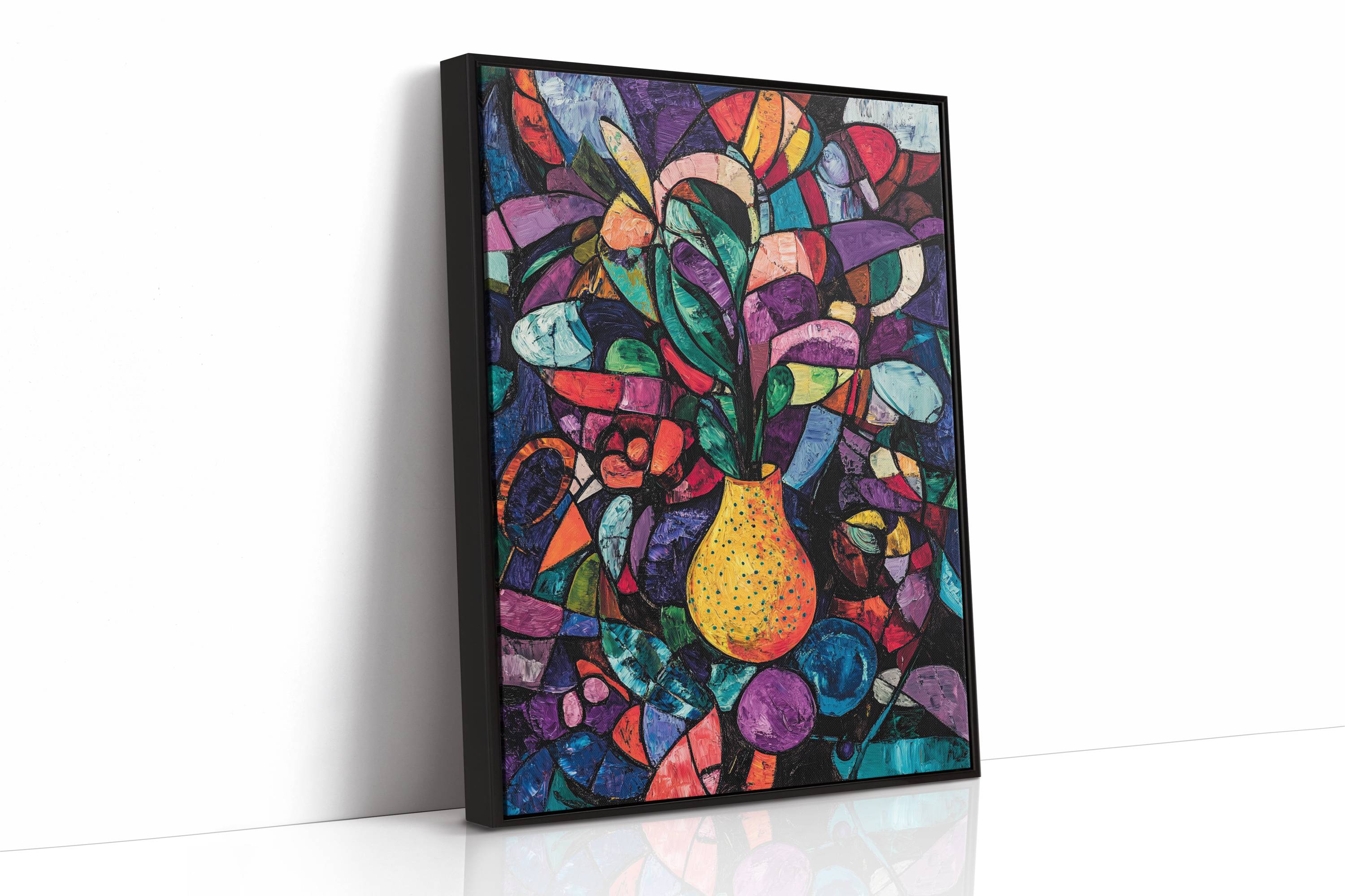 Midnight Garden Blooms In Glass