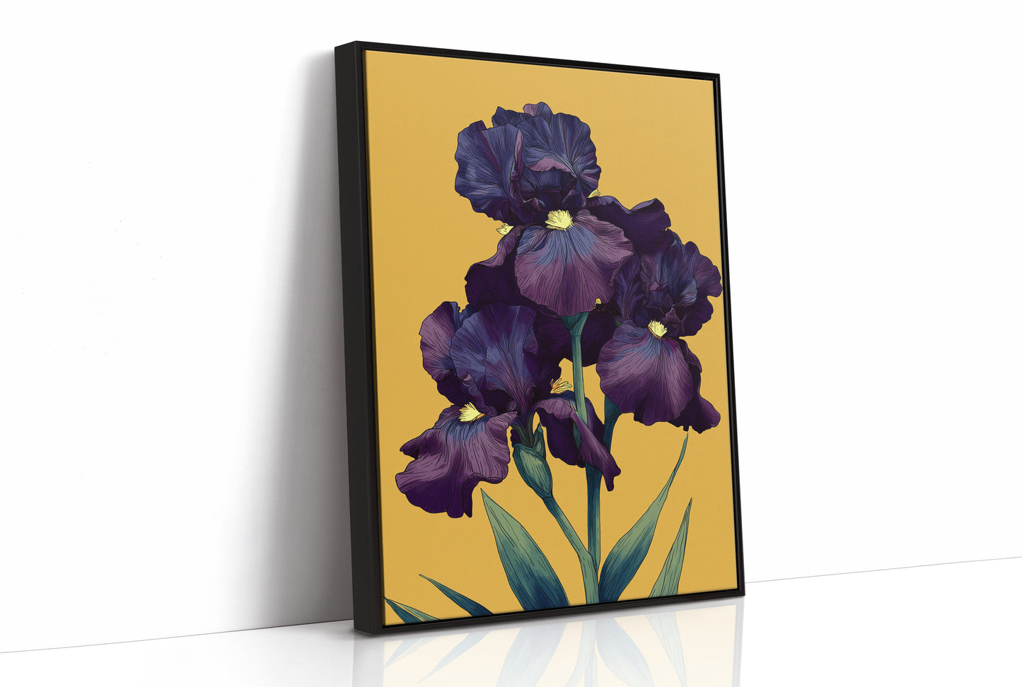 Dark Violet Against The Gold